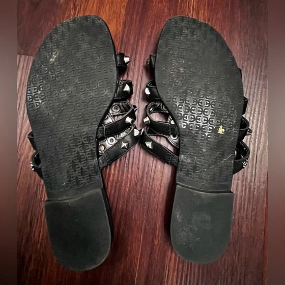 Sam Edelman Beatrice Black Studded Slide Sandals size 8.5 - Picture 9 of 9
